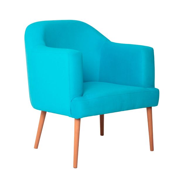 Кресло Тусон, велюр Velutto 44, ножки бук под лак - Вид 1