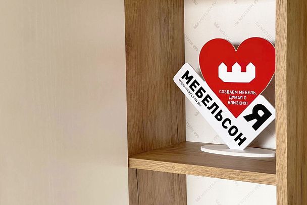 Бери Прихожая MPR-021.2563 дуб крафт золотой/белое дерево - Вид 16