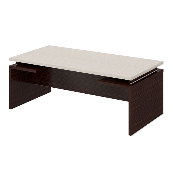 Стол переговорный "Дипломат"  ПК-ДП-СТГ200Х100/Д-В1-1249 венге + дуб беленый новый - Вид 1