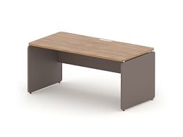 RAC001-16x8 ACCORD Стол прямоугольный, без заглушек 1600х800х735 Акация Шеффилд/Серый камень - Фото предпросмотра