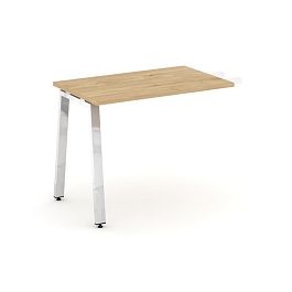 Style Project Direct Lux Брифинг-приставка M-SN-6A.BR-005 Тиквуд Светлый/Нержавеющая Сталь/Хром 1380*600*750 - Фото предпросмотра