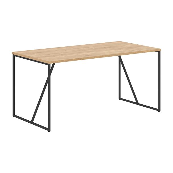 Стол LST 1580 Дуб Бофорд/Черный 1560х800х750 LOFTIS - Вид 1