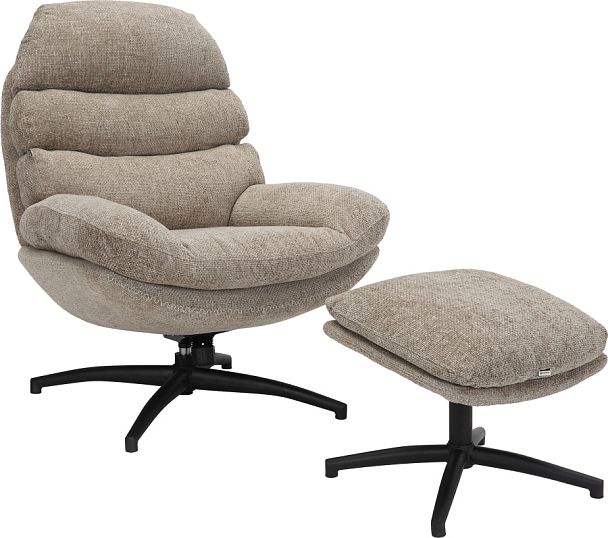 Кресло мягкое Everprof Cherry (Черри) Ткань Бежевый - Вид 1