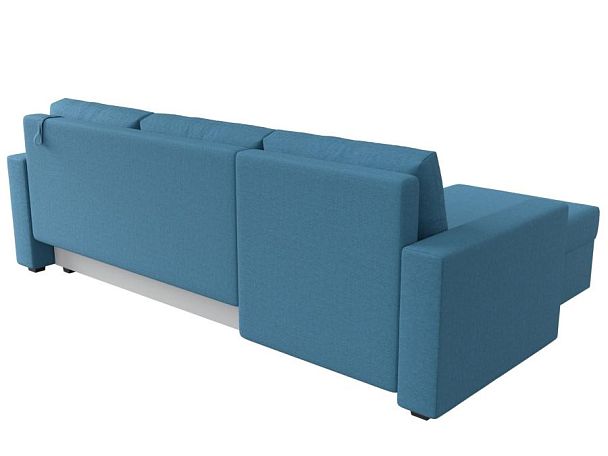 Диван угловой Траумберг Лайт левый угол Рогожка голубой - Вид 5