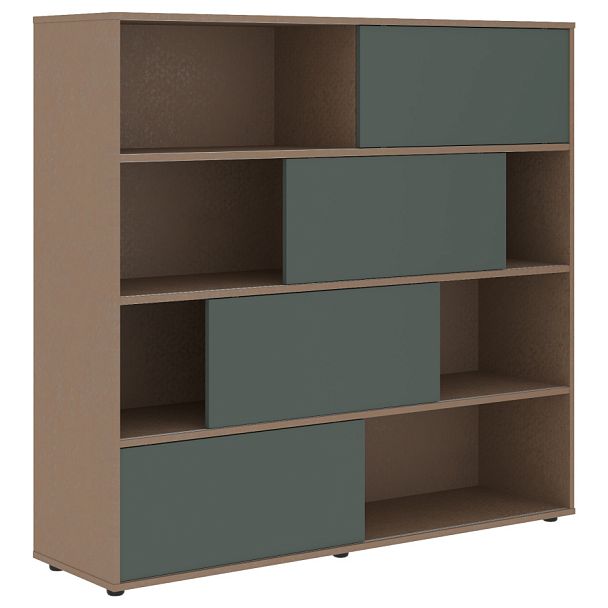 Шкаф с дверьми купе VMCS 1615 Нефрит/Кобра 1600х450х1517 VELION - Вид 1