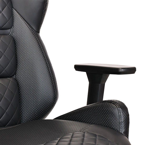 Кресло BRABIX PREMIUM "Tokyo EX-595", регулируемый подголовник, рециклированная кожа, черное, 532975 - Вид 11