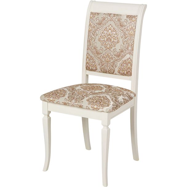 Комплект деревянных стульев с мягким сиденьем Бармс Слоновая кость/Бежевый жаккард, 3 шт. - Вид 1