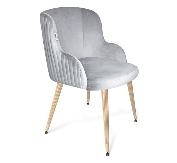 Стул Sheffilton SHT-ST39/S95-WH-1 серое облако/прозрачный лак/черный муар - Вид 2