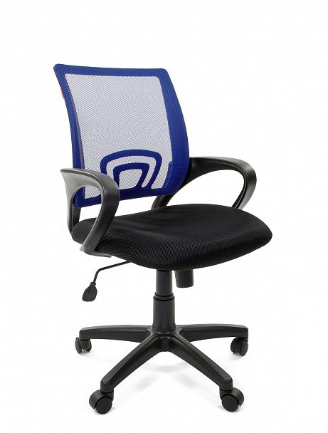 Кресло CHAIRMAN 696, ткань TW/сетчатый акрил, синий - Вид 2