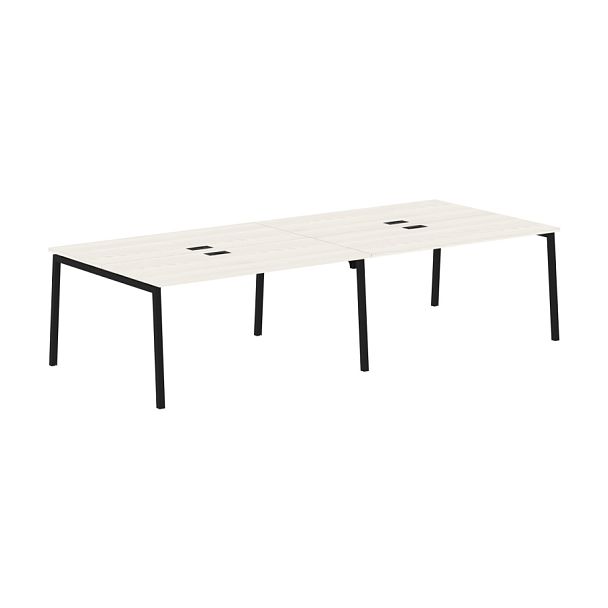 Стол 4-х местный ELWST 3113 Ясень Траун/Черный 3126х1346х750 EDIS - Вид 1