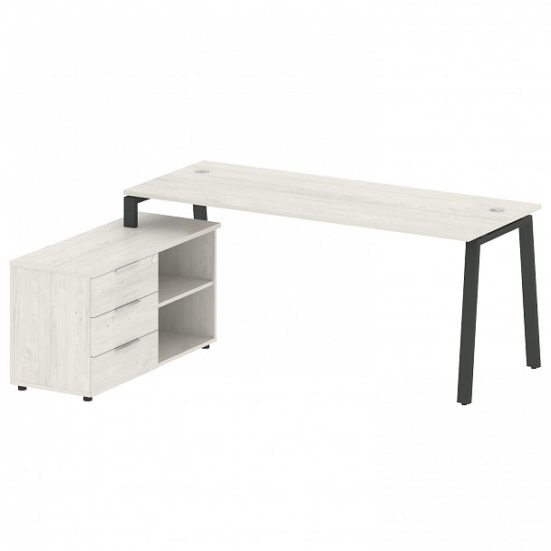 Рабочая станция "Metal System" БА.РС-СТС-2.5 дуб наварра/антрацит - Вид 2