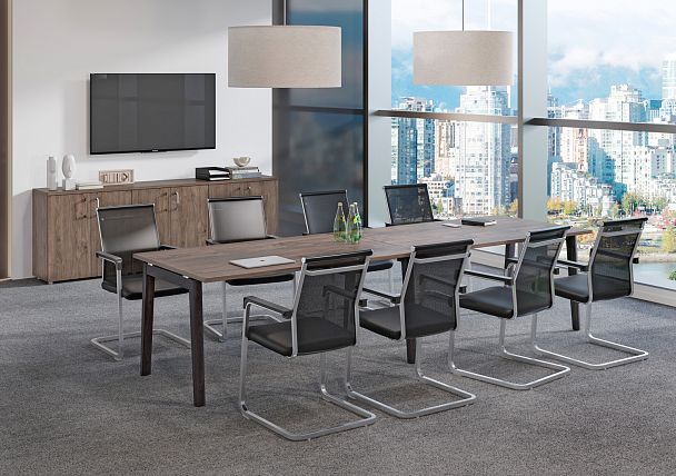 Рабочая станция "Onix wood" OW.D.RS-2.4.7 тиквуд светлый/дуб темный - Вид 2