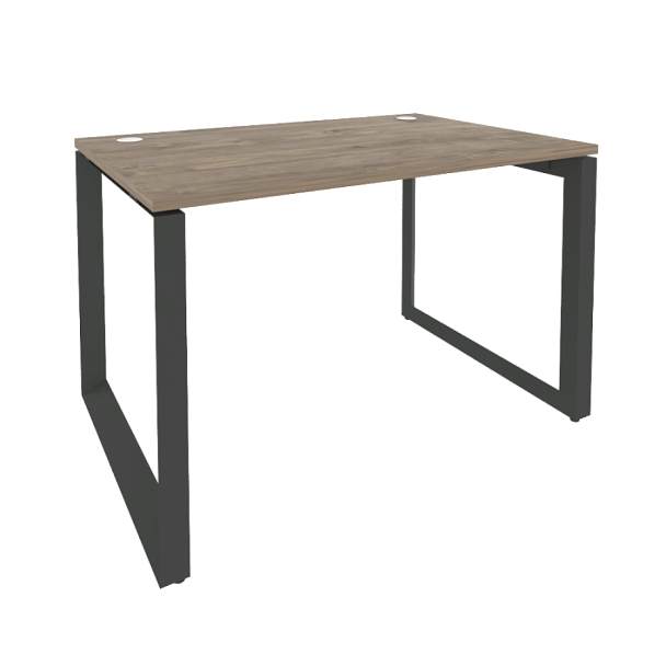 Onix Стол рабочий на О-образном м/к O.MO-SP-2.8 Тиквуд темный/Антрацит металл 1180*800*750 - Вид 1