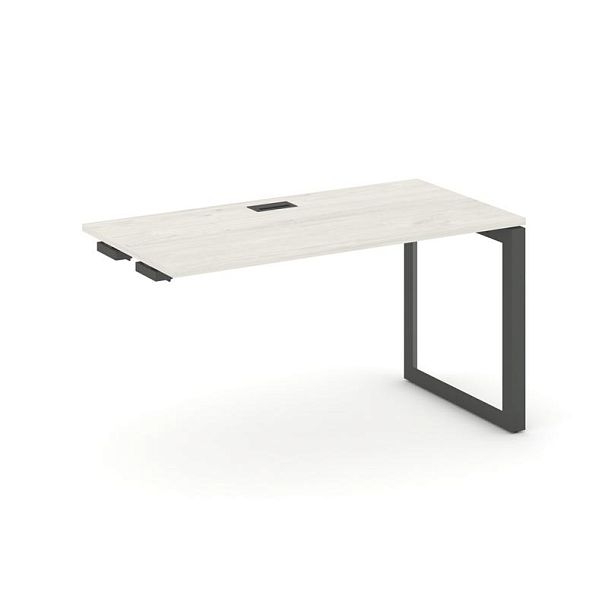 Style Project Next Стол-приставка к опор. элем. SN-59O.OPRS-021 Дуб Наварра/Металл Антрацит/Черный Заглушка 980*800*750 - Вид 1