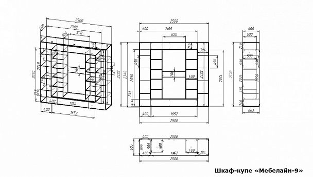 Шкаф-купе Мебелайн-9 - Вид 2