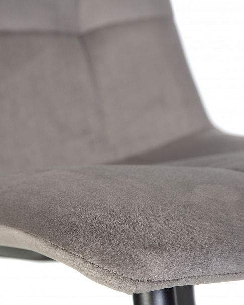 Стул обеденный DOBRIN CHILLY (Темно-серый Holland 18, основание черное) - Вид 7