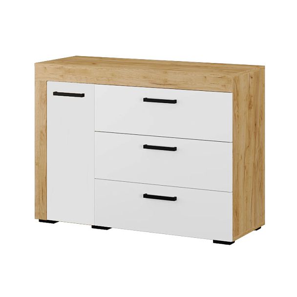 Комод Адель (1100*820*425) дуб крафт золотой/белый - Вид 1