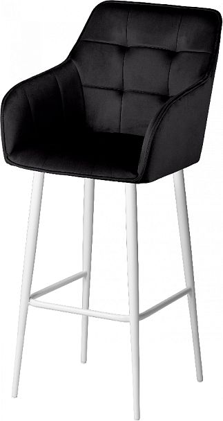 Комплект барных поворотных кресел Мони К, черный H75/белый, 2 шт. - Вид 2