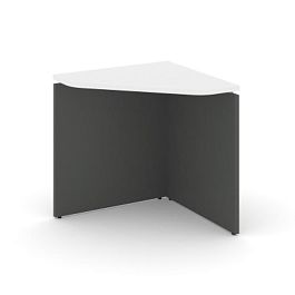 Стайл Проджект Угловой элемент стола SN-D.USP-021 Белый/Антрацит NEW/Металл Белый 800*800*750 - Фото предпросмотра