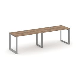 Style Project Next Рабочая станция односторонняя SN-59O.ORS-011 Дуб Табак/Металл Серый/Серебро Заглушка 1960*700*750 - Фото предпросмотра