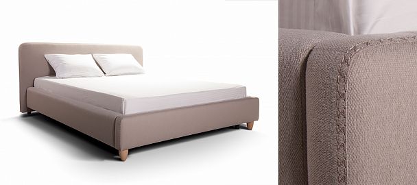 Кровать "Норвегия" бежевая - Вид 1