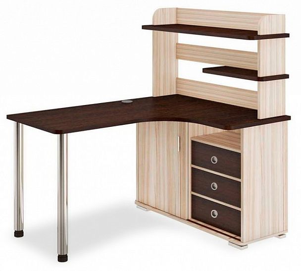 Стол компьютерный Домино СР-145М Венге/Карамель правый - Вид 1