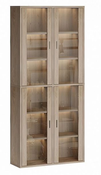 Шкаф-витрина Домино СУ(ш2в2)+4ФС Нельсон - Вид 1