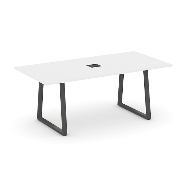 Style Project Direct Direct Стол переговорный SN-6T1.SPRG-198 Белый/Металл Антрацит 1980*980*750 - Вид 1