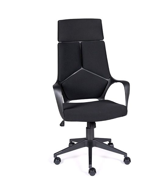 Кресло офисное / IQ / CX0898H-1-54/(full black) черный пластик / черная ткань "Кресла для персонала"  ТК-001035000528 черный - Вид 1