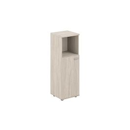 Шкаф средний с нишей 400х400х1200, 1 дв., з.ст HDF, левый / корпус: дуб светлый; фасад: дуб светлый Сигма / Sigma - Фото предпросмотра