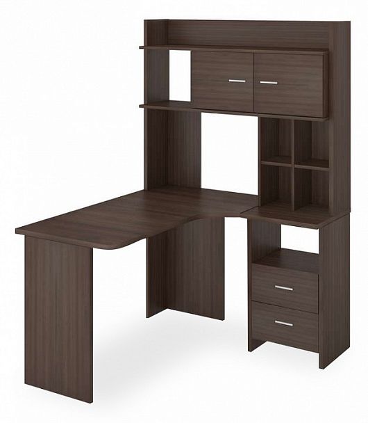 Стол компьютерный Домино Lite СКЛ-Угл130+НКЛХ-120 Шамони правый - Вид 1