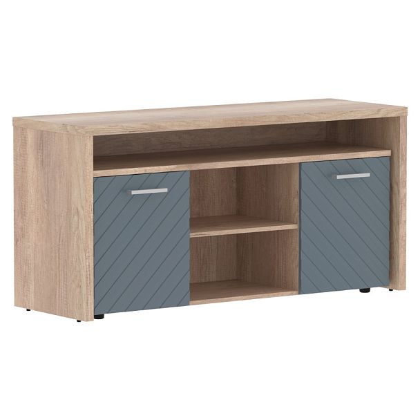 Тумба с фригобаром TLTF-3D Серо-голубой/Дуб Каньон Z 1640х550х800 TORR LUX - Вид 1