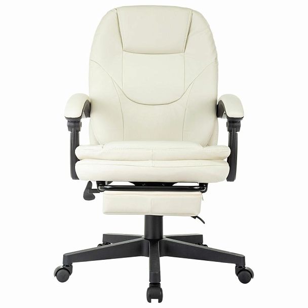 Кресло офисное CH-868N-BF, синхромеханизм, подставка для ног, экокожа, бежевое, 2018357 - Вид 5