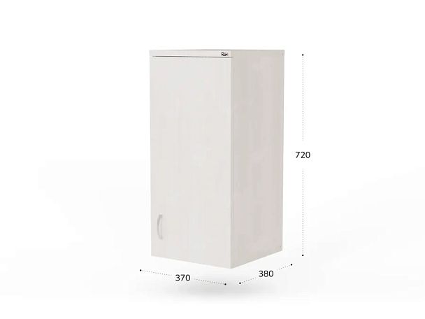 UNITY РАЗ-03 ДУБ МОЛОЧНЫЙ Антресоль закрытая 370х380х720 - Вид 2