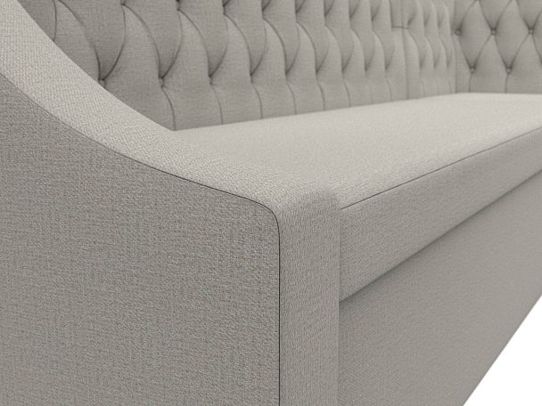 Диван кухонный угловой Мерлин правый угол Рогожка бежевый - Вид 4