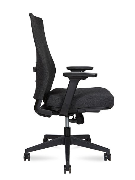 Кресло офисное / Fredo LB / черный каркас/черная сетка/черная сидушка - Вид 3