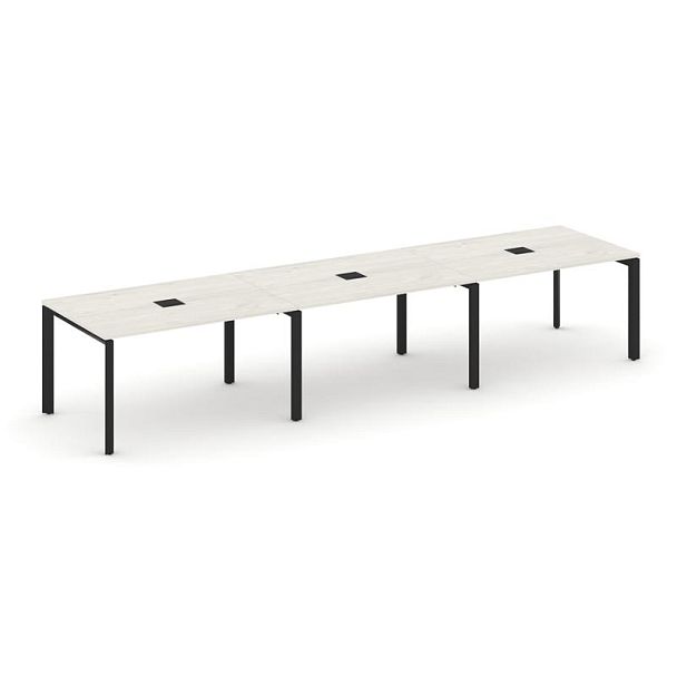 Style Project Next Стол переговорный SN-59P.SPRG-024 Дуб Наварра/Металл Черный 4740*980*750 - Вид 1