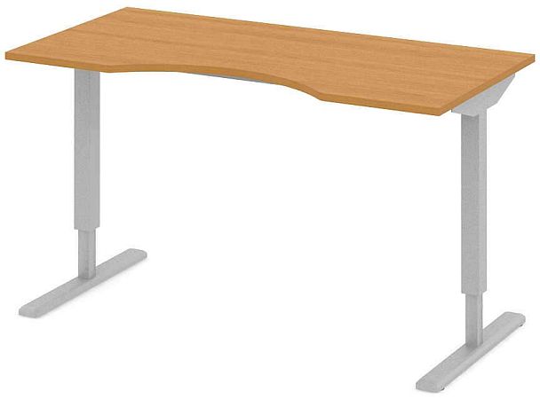 Стол офисный рабочий С-ТРС36 "Трансформер"  ПК-ТРС-СТЭ160Х80/ЭР-В1-24 ольха - Вид 1