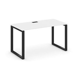 Стайл Проджект Стол письменный SN-6O.SP-002 Белый/Металл Черный 1180*600*750 - Фото предпросмотра