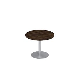 Стол для переговоров круглый на опоре-колонне Борн В 323 дуб ристретто - Фото предпросмотра