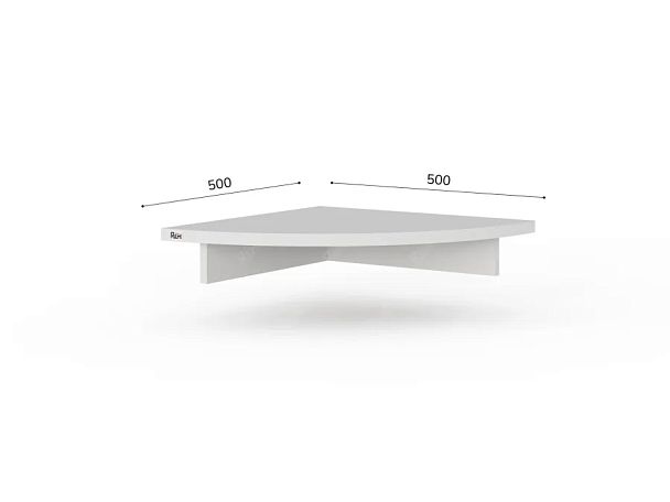 ЛАЙТ / LIGHT RLG059 Полка под монитор 50x50x10 Белый - Вид 3