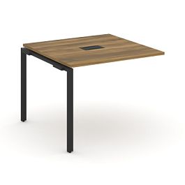 Concept Проходной наборный элемент переговорного стола CN.NPRG-011 Сандал Янтарный/Металл Черный 980*980*750 - Фото предпросмотра