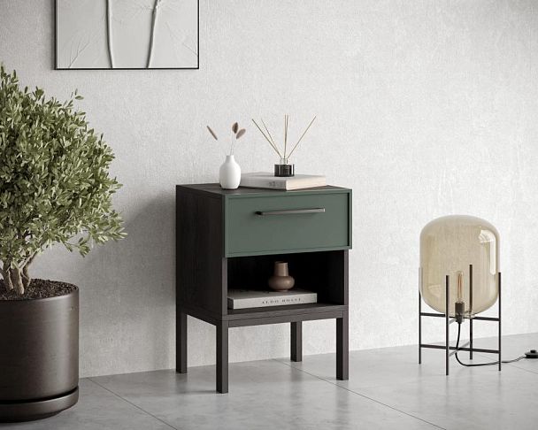 Тумбочка с верхним ящиком Nicole арт NEM11G Зеленый - Вид 3