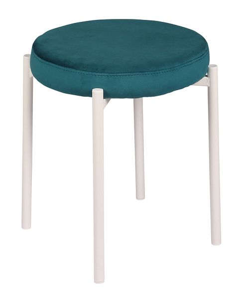 Табурет Кен, Confetti izumrud/белый - Вид 1