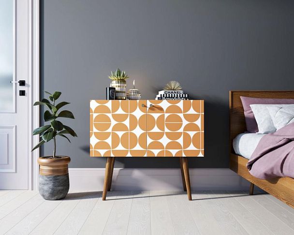 Комод на высоких ножках Berber малый принт 14 арт BB13/Print_14 - Вид 4