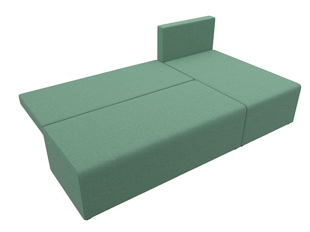 Диван угловой Поло правый угол Рогожка зеленый - Вид 8