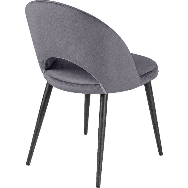 Стул кухонный Рэди серый велюр/черный - Вид 4