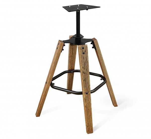 Стул барный Sheffilton SHT-ST37/S93 серое облако/корич.брашир./черный муар - Вид 9