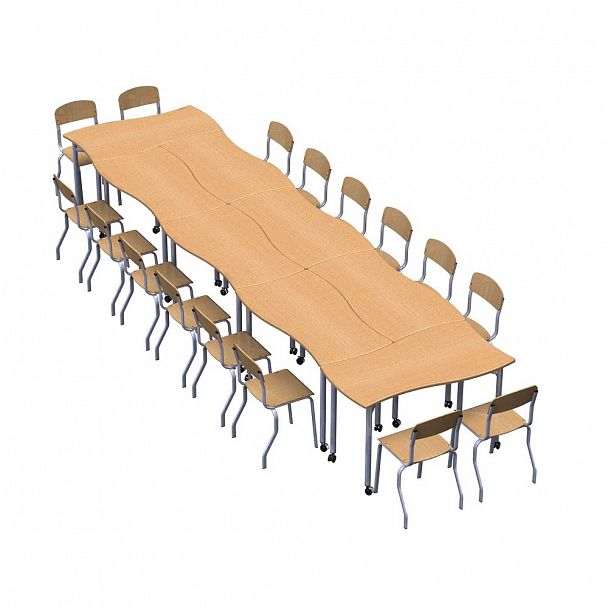 Стол ученический трансформер "Пазл" (3-7 гр.) - Вид 5