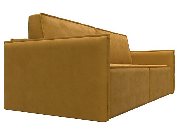 Диван прямой Либерти Велюр желтый - Вид 3